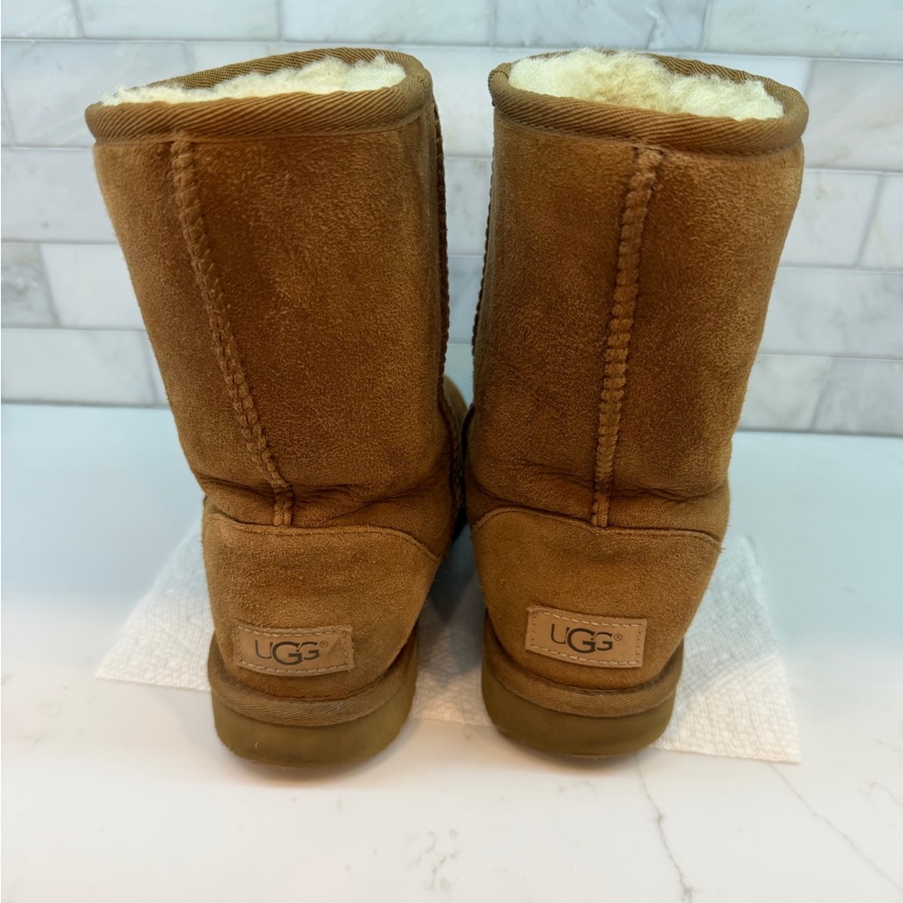UGG Tan Shearling-Lined Boots